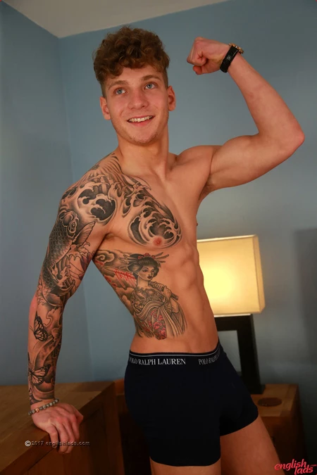 Brandon Myers is a straight english lad with a 9 inch erect uncut cock and  a defined, smooth body with tattoos - Englishlads - british gay amateur porn  videos straight hunks with uncut cocks