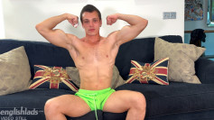 Young Ripped & Muscular Lad Shows off his Tight Hole & Wanks his Thick 8 Inch Uncut Cock!