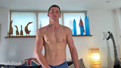 Young Ripped & Muscular Boxer Shows off his Amazing Body & Wanks his Huge Cock & Cums!